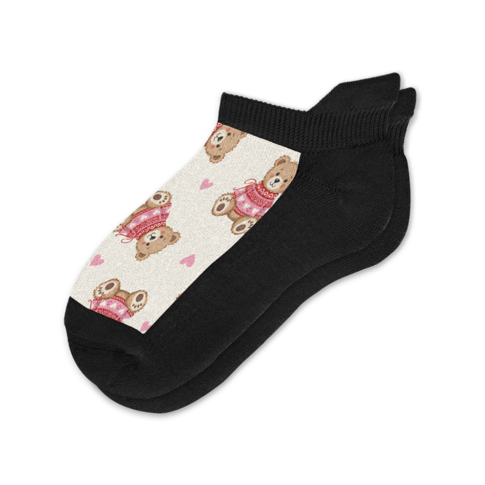 Sweetheart Bear Ankle Socks