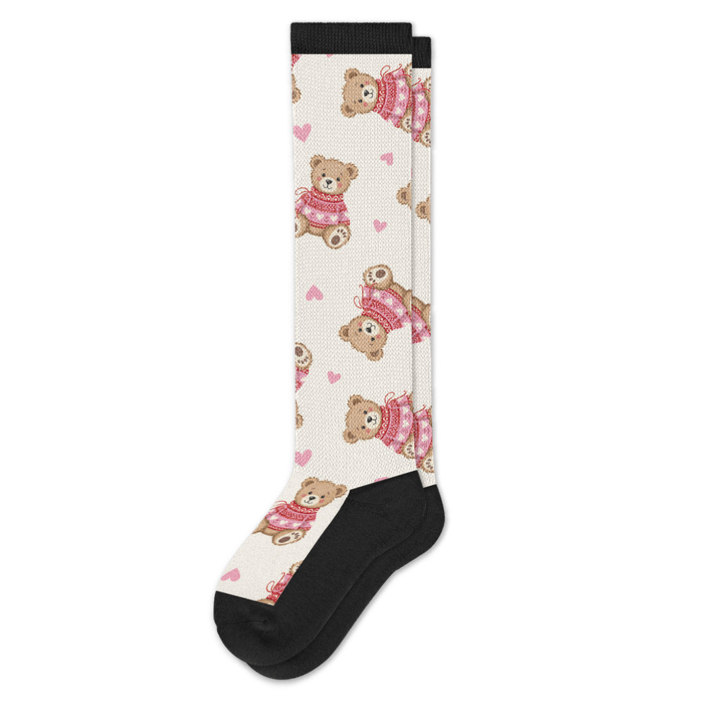 Sweetheart Bear EasyStretch™ Socks