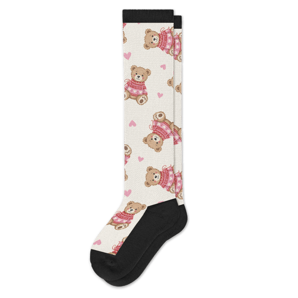 Sweetheart Bear EasyStretch™ Socks