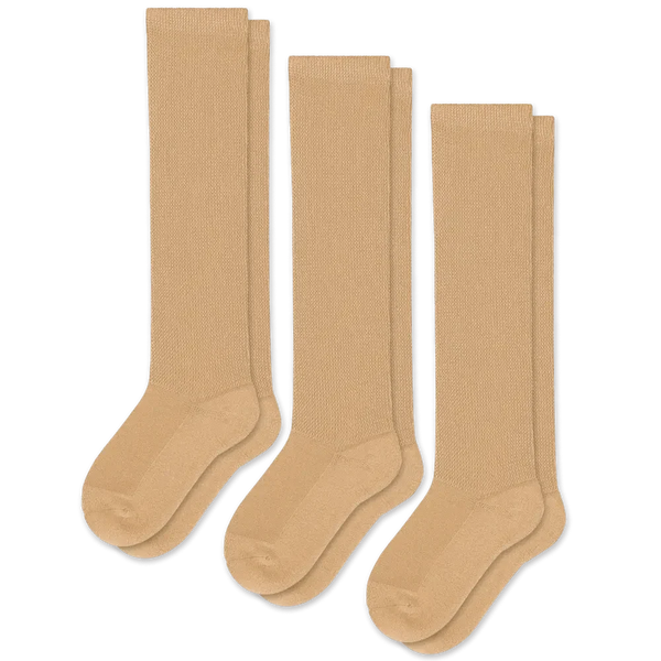 Tan EasyStretch™ Socks Bundle 3-Pack