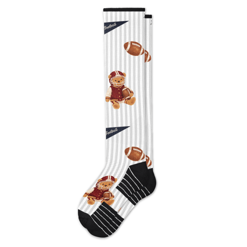 Touchdown Teddy Compression Socks