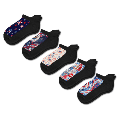 All American Ankle Socks 5-Pack Bundle