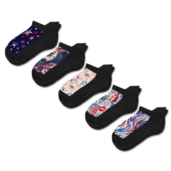 All American Ankle Socks 5-Pack Bundle