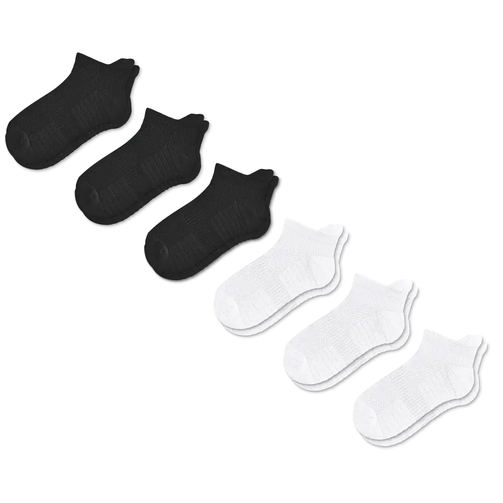 Basics Ankle Compression Socks Bundle 6-Pack